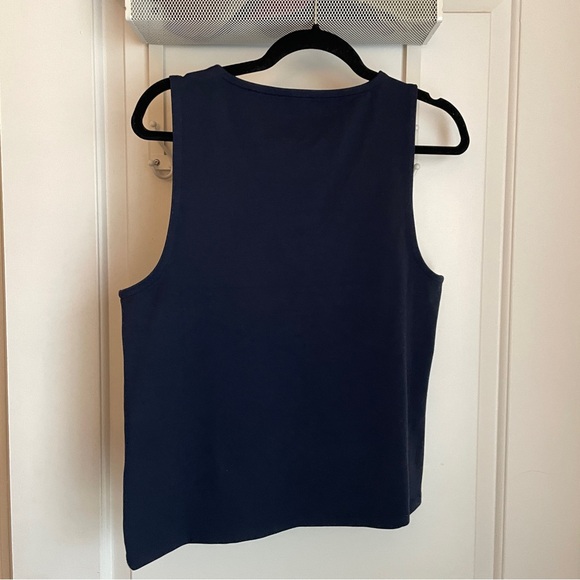 Jcrew navy vneck tank size L - Picture 6 of 6